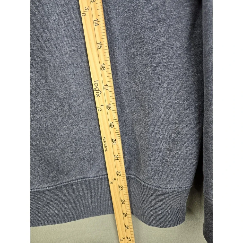 The North Face Hoodie Mens L Blue Logo Pullover Sweatshirt Outdoor Gorpcore